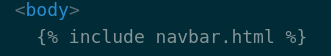 Include Navbar