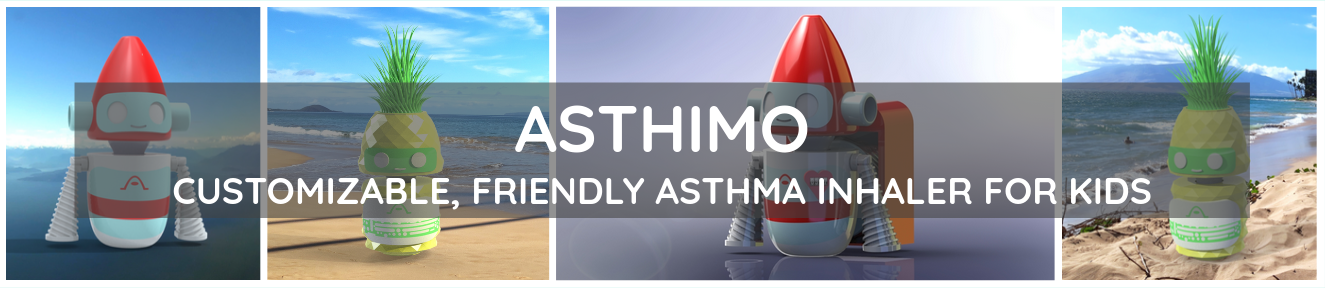 Photo Banner of Asthimo, the friendly robot inhaler